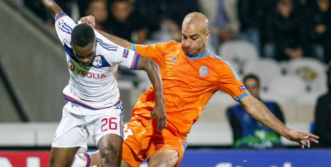 Aymen Abdennour face à l'Olympique Lyonnais